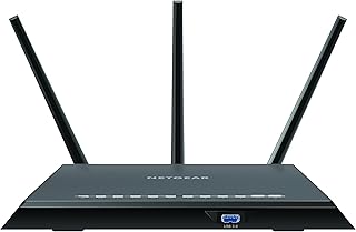 NETGEAR Nighthawk Smart WiFi Router (R7000P) - AC2300 Wireless Speed (up to 2300 Mbps) | Up to 2000 sq ft Coverage & 35 Devices | 4 x 1G Ethernet and 2 USB ports | Armor Security