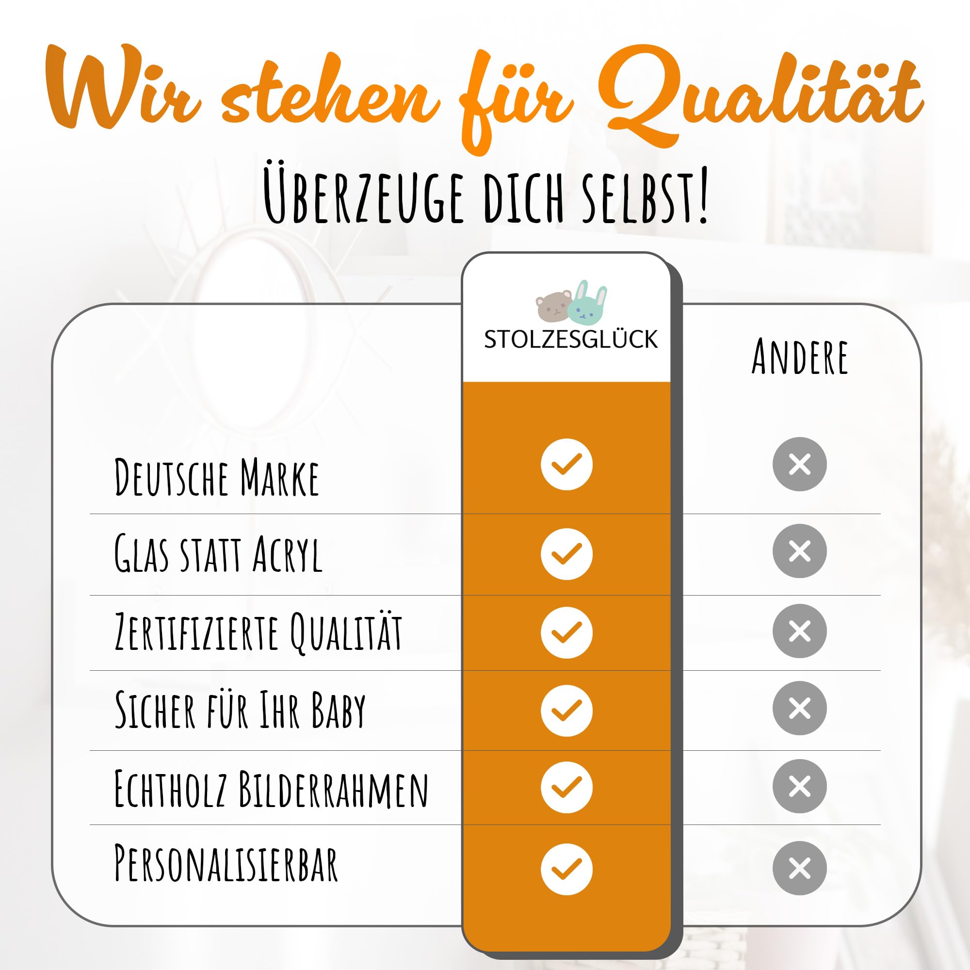 Premium Fußabdruck Handabdruck Baby Tonabdruck XXL SET 4+1 DESIGNS | Personalisierbar, inkl. Zubehör, Echtholz Rahmen | Gipsabdruck Baby Hand & Fuß