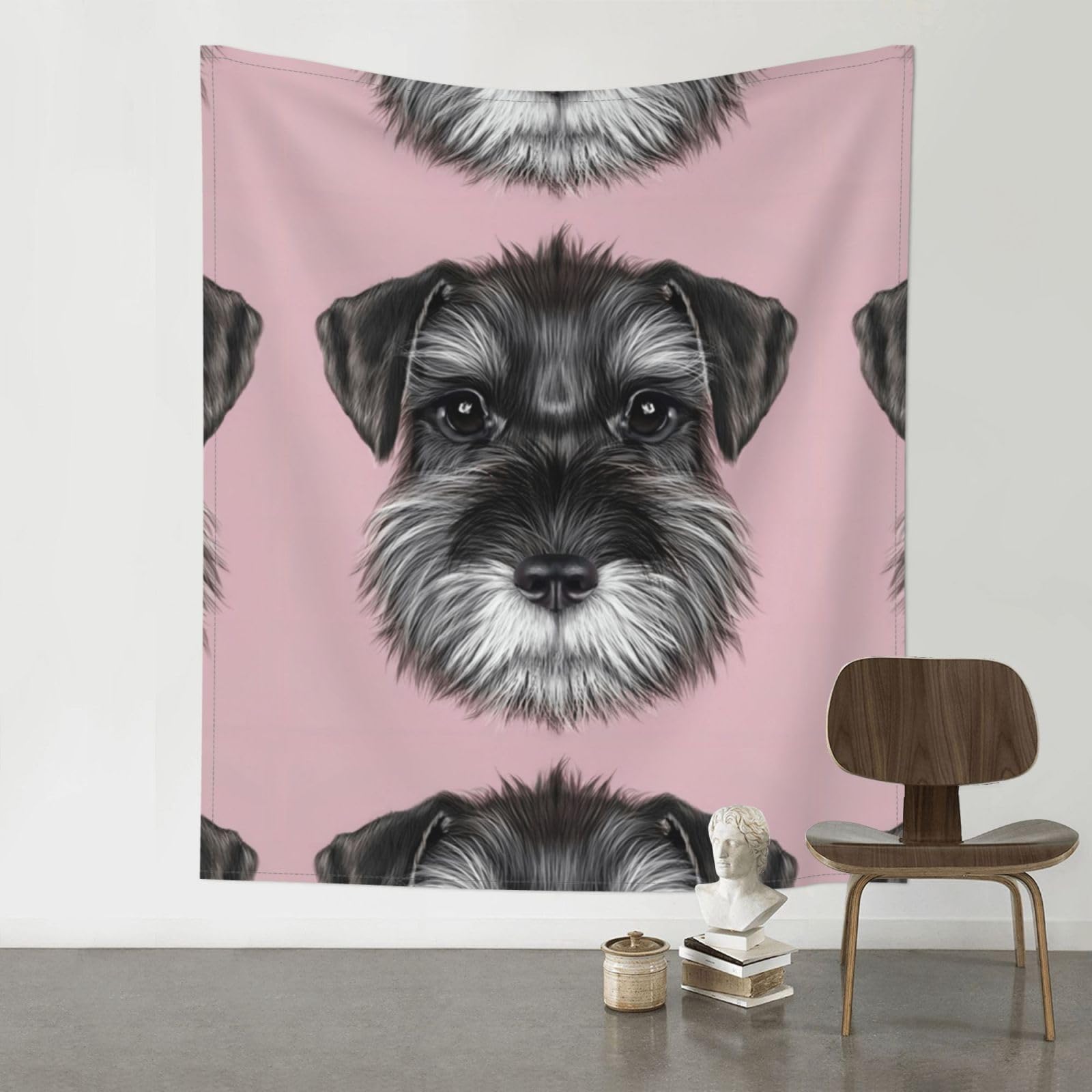 YYHWHJDE Dog Prints 60x51in Wall Tapestry – High-Grade Polyester Throw for Dorm, Beach & Home Decor