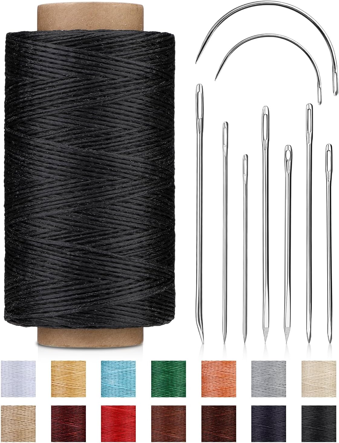 Amazon.com: DIUDUS 218 Yards Waxed Thread, Leather Sewing Waxed Thread ...