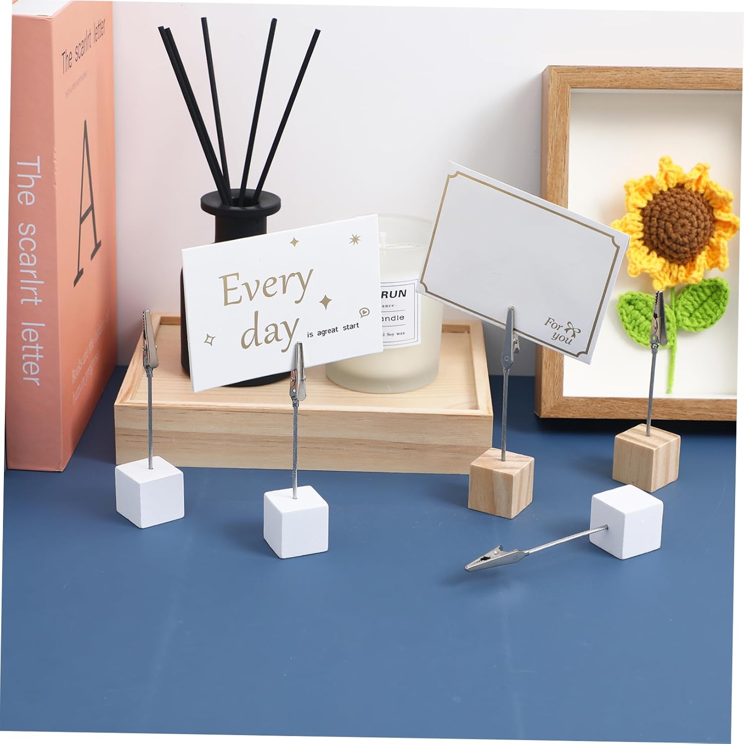 20pcs Memo Holder Clips for Tables Photo Display Holders Simple Design