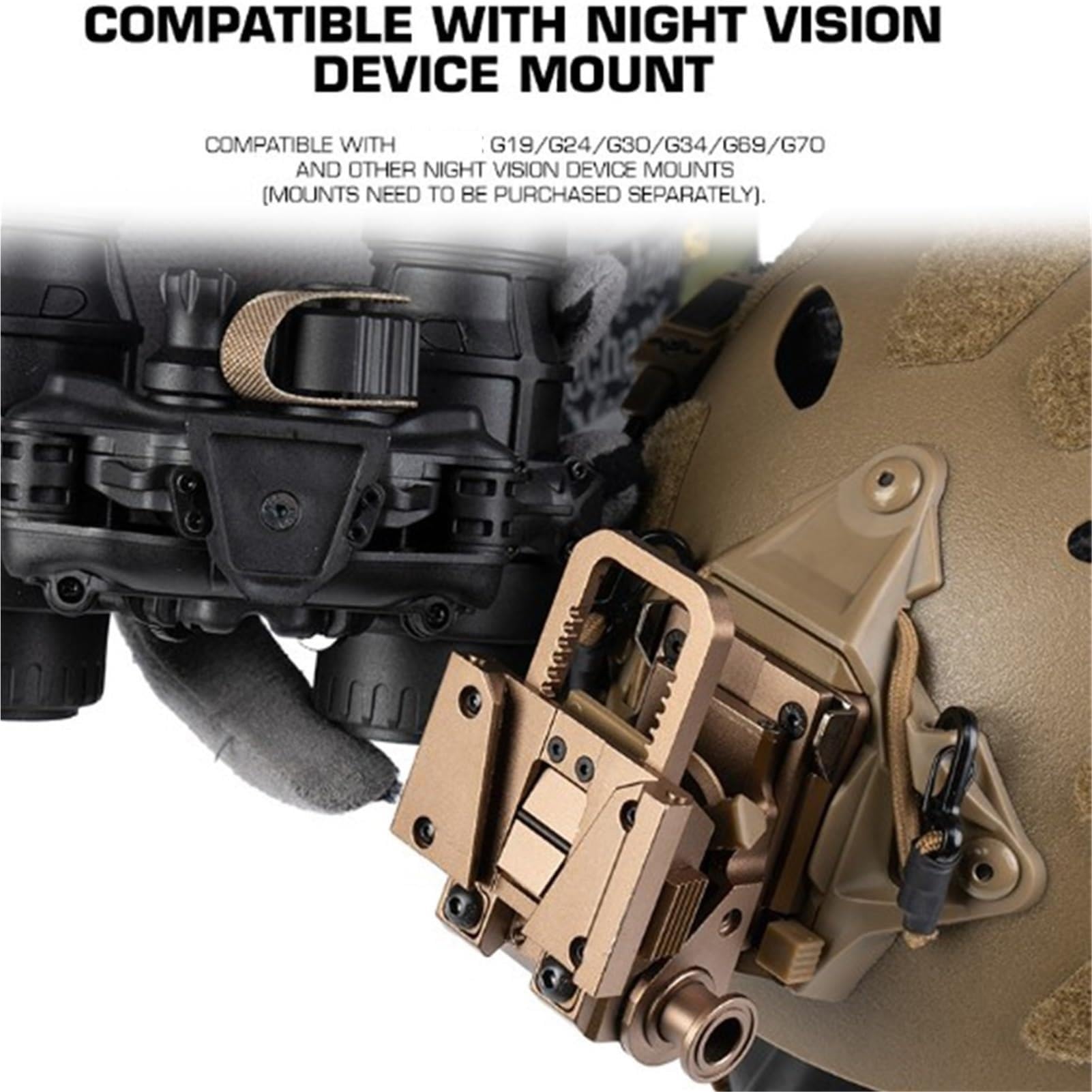 Taktischer Helm Nachtsicht Dummy Modell, Nicht Funktionales NVG Binokular