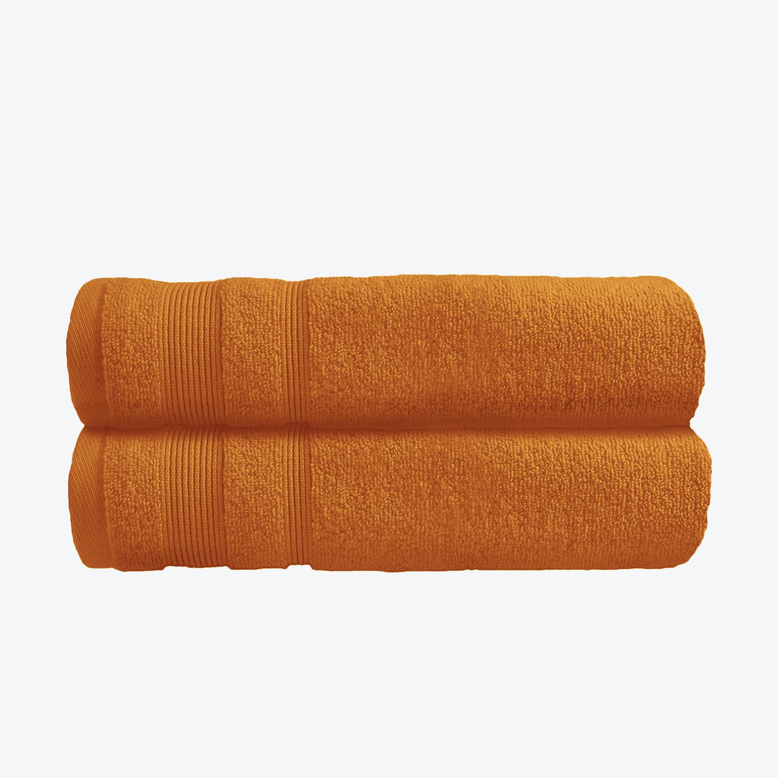 Allure Bath Fashions Zero Twist Egyptian Cotton Bath Towels - Caramel, Gold - 2 Pack