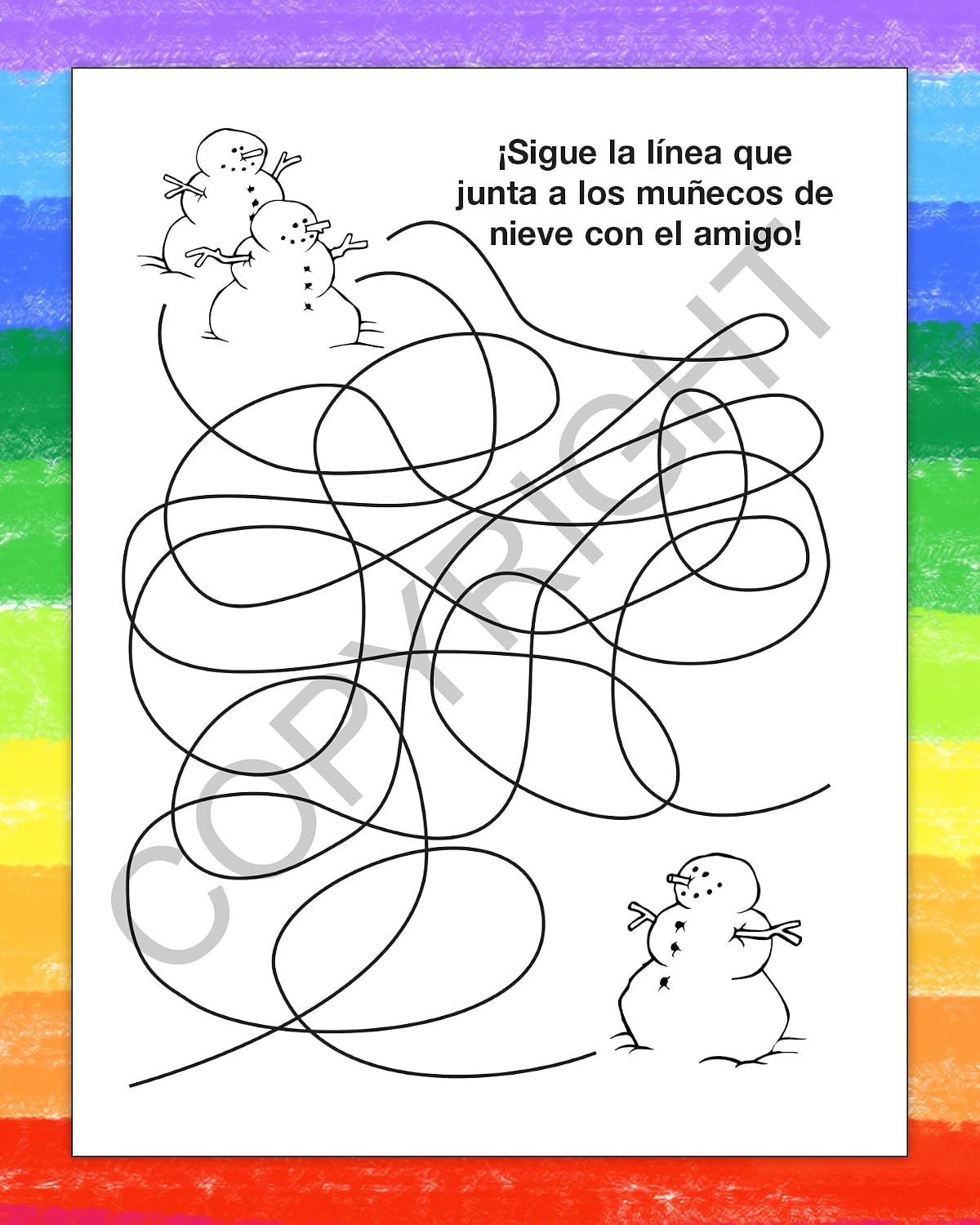 ZOCO – Holiday Fun (Spanish Version) Coloring and Activity Books (25 Bulk Pack, Without Crayons) – Kids Holiday Activities Stocking Stuffers Treat Bags Party Favors