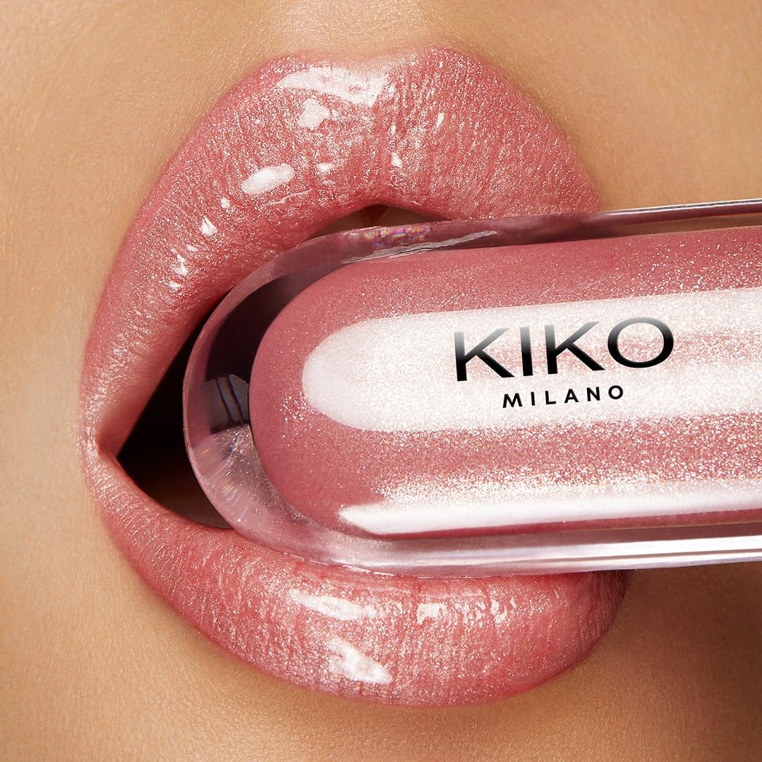 KIKO Milano Glossy Lip Set, Set Makeup: 2 Lucidalabbra Idratanti E 1 Crema Labbra Perfezionatrice