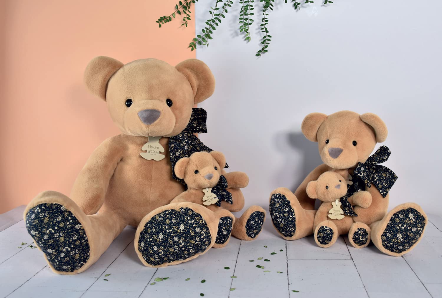 HISTOIRE D'OURS - Sehr großes Plüschtier Bär – Hellbraun 60 cm – Kollektion Kuschelfreunde – Kuscheltier XXL Ultra weich – idealer Begleiter für Babys – Geschenkidee zur Geburt für Mädchen und Jungen