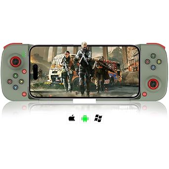 arVin Wireless Gaming Controller for iPhone Android PC Gamepad Joystick for iOS iPhone 15/14/13, iPad, Samsung Galaxy S23/S22/S21, Google Pixel, One Plus, Tablet, Call of Duty Mobile -with Back Button