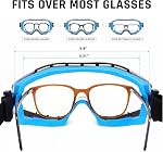 UKNOW Safety Goggles Over Glasses - Anti-Fog Clear Lens - ANSI Z87.1 Certified Eye Protection for Lab Work, Industrial Use
