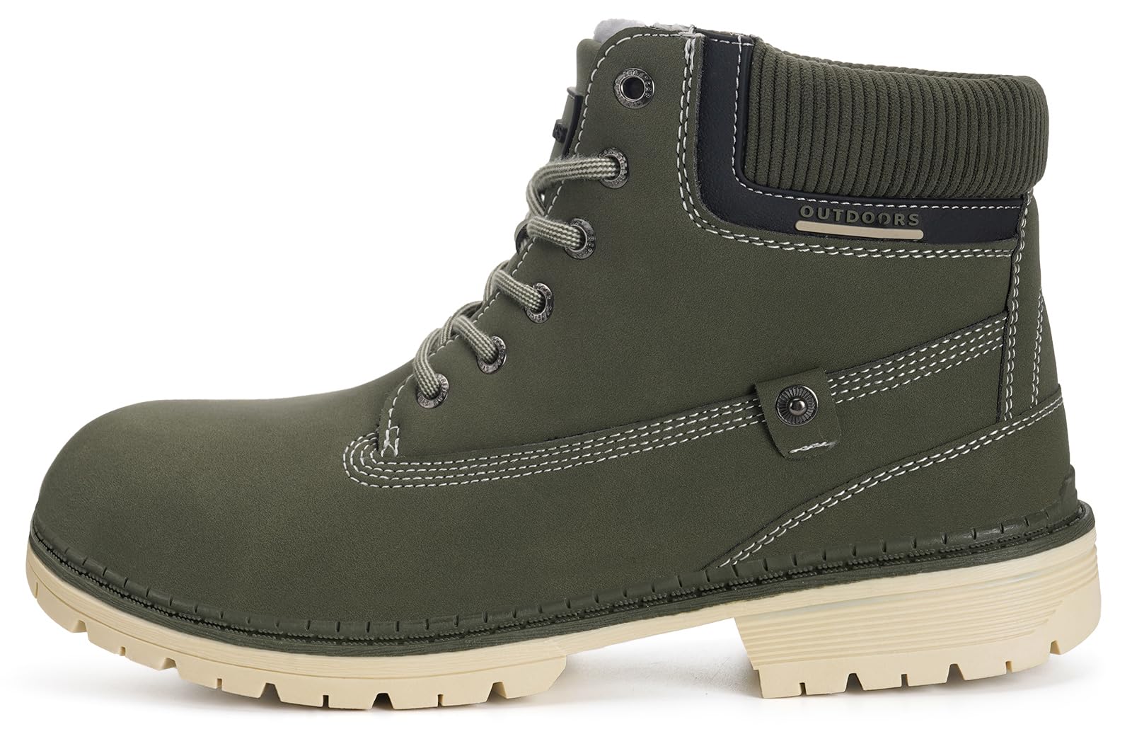 Stivali Uomo Donna Inverno Scarpe da Neve Caldi Snow Boots Impermeabili Stivaletti Pelliccia Stringate Outdoor