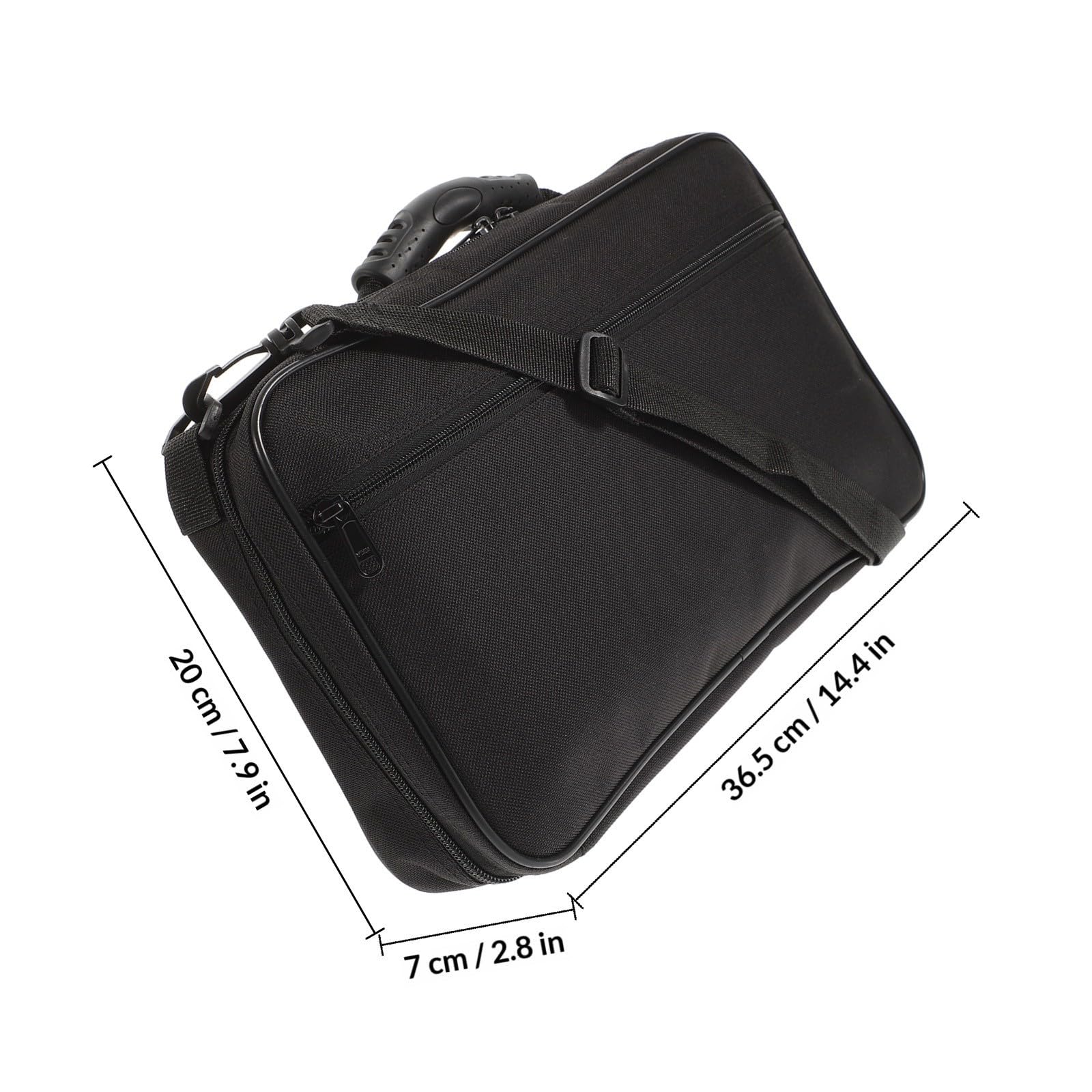 Toddmomy Étui de Transport pour Hautbois Noir en Cuir Pu Compartiment Interne Pratique et Design Simple pour Musicien Portable