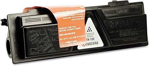 Kyocera TK-132 1T02HS0US0 FS-1300D FS-1350DN FS-1028MFP FS-1128MFP Cartucho de tóner láser (negro) en embalaje al por menor