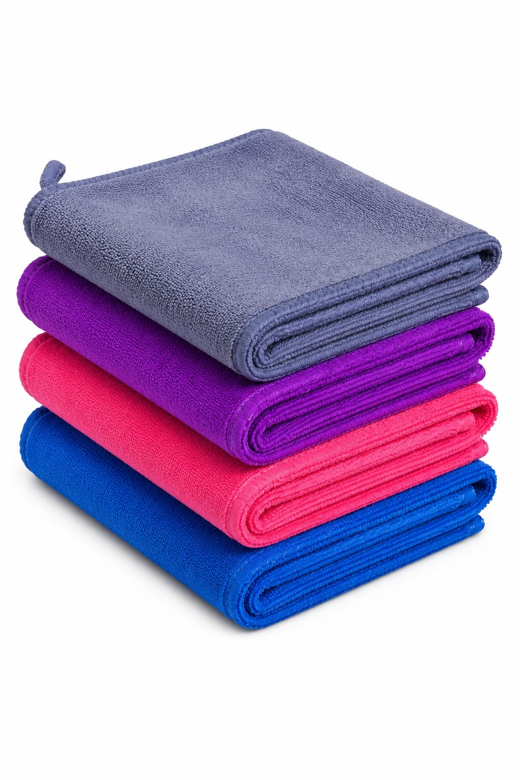 Microfiber Multipurpose Cloths, 40x40 cm, 350 GSM, Super Soft, Set of 4, for Car Bike Cleaning Polishing Washing & Detailing-image-8
