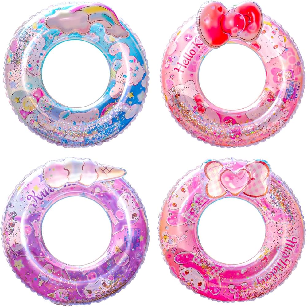 Amazon.co.jp: サンリオ 浮き輪 キラキラ シナモロール ハローキティ