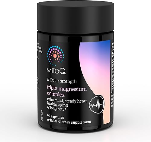 Miniatura 2 de MitoQ Complejo triple de magnesio  Glicinato de magnesio, taurinato, óxido con GABA para la salud del corazón, control del estrés y sueño más