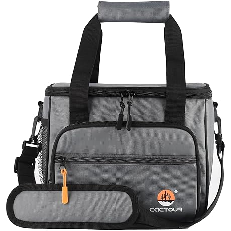 Insulated Mesh Lunch Bag for Men - Keeps 12 Cans Cool