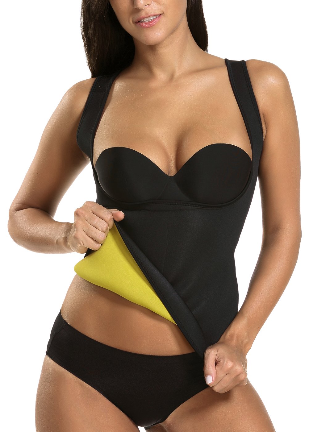 FULLANT Women Sauna Shirts Hot Sweat Slimming Neoprene Sauna Vest Tank Top Body Shaper for Weight Loss