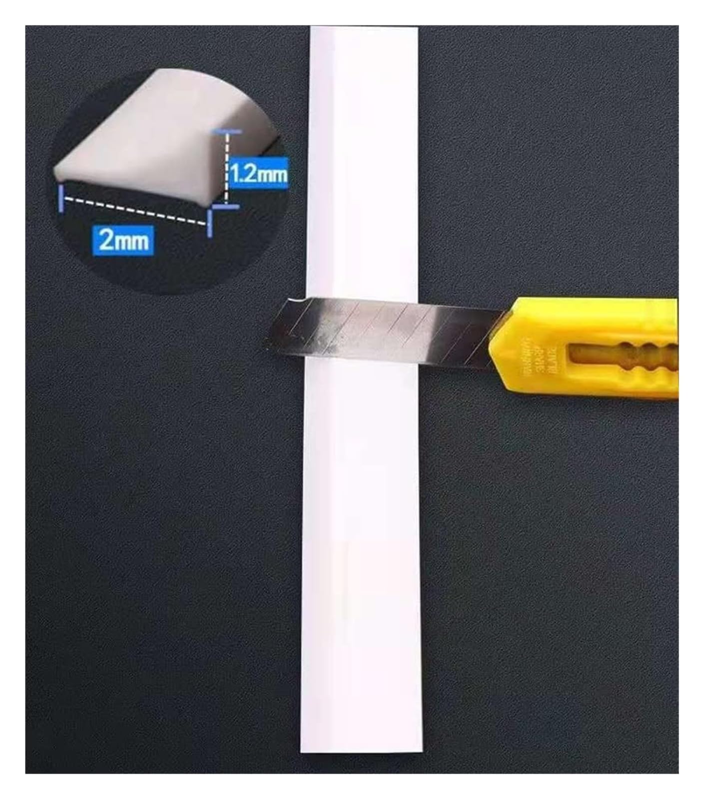 Piezas de ducha Tira impermeabilizante, tira de retención de fregadero for encimera, tira de sellado de ducha autoadhesiva impermeable, de retención de presa de agua de umbral(White,3m/118 inch)