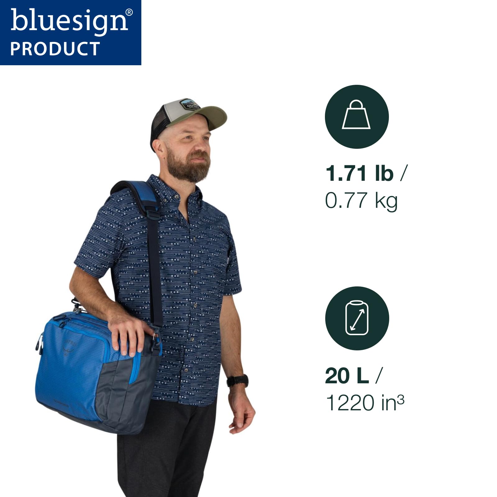 Osprey Transporter Carry-On Boarding Bag, Raven Black
