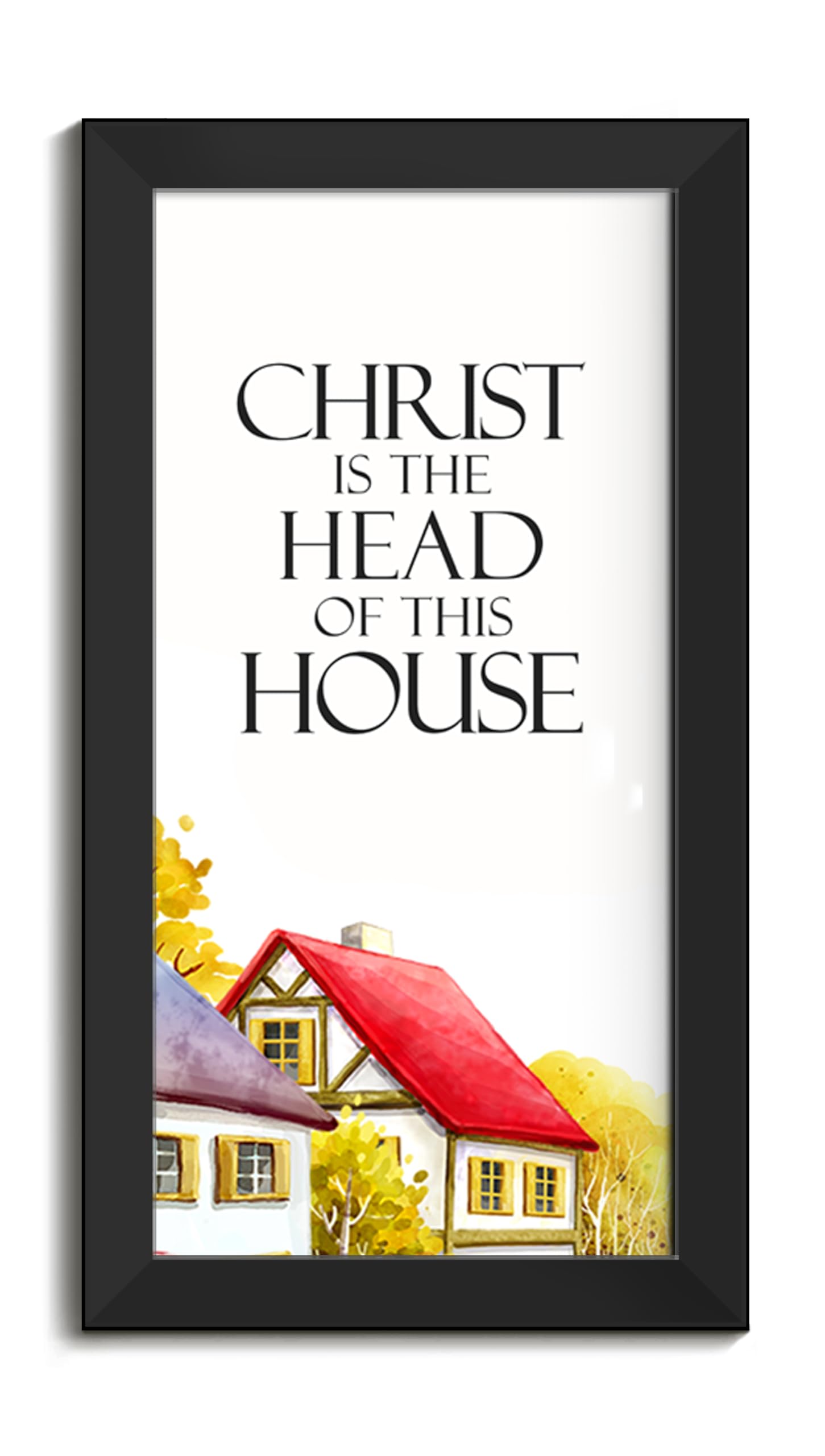 Elben Creatives Bible Verses Frame: Christ is the head of this house Christian Photo Frames/Christian Home Decor/Christian Gift