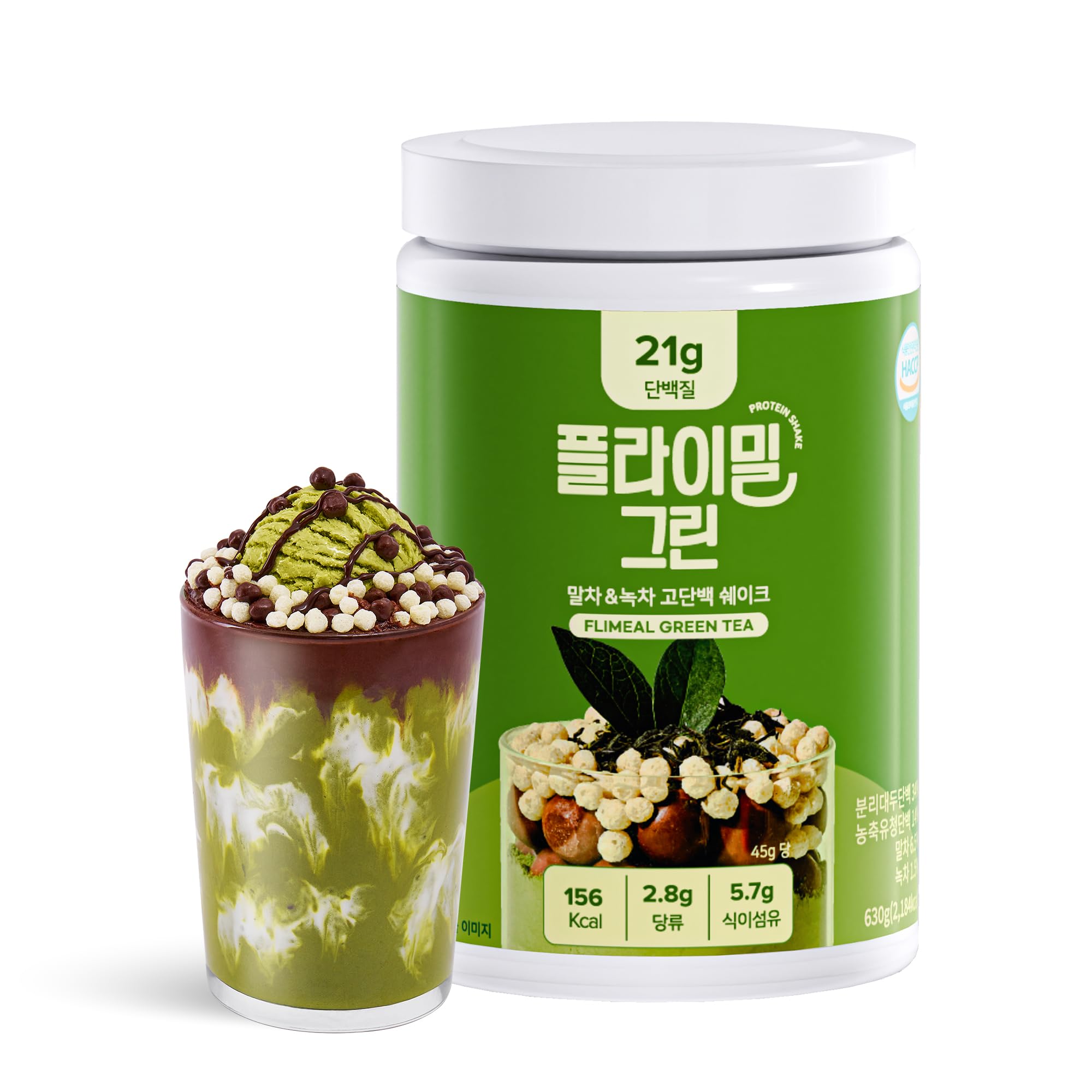 Amazon.com: Flimeal GreenTea Matcha Protein Shake, With Crunchy