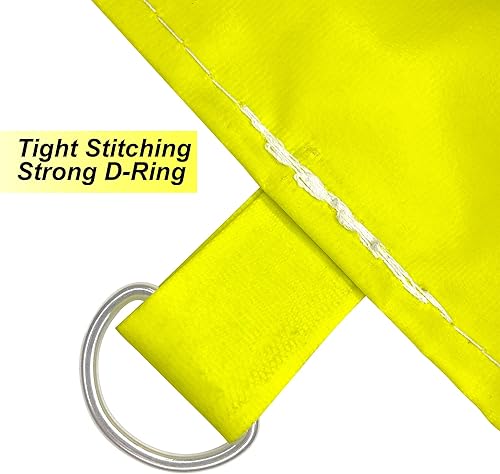 Miniatura 5 de Lona de drenaje de 7 x 7 pies, resistente para techo, desviador de fugas de techo, kit de lona desviadora de fugas de techo amarillo (7 x 7 pies)