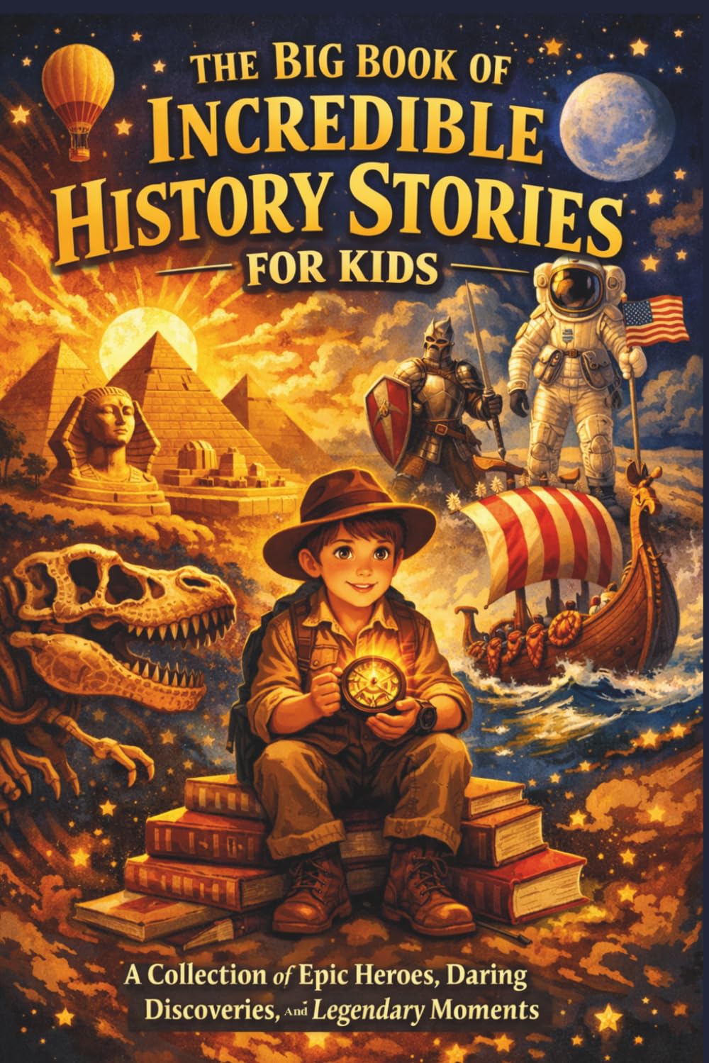 The Big Book of Incredible History Stories for Kids: A Collection of Epic Heroes, Daring Discoveries, and Legendary Moments: A Captivating Journey Through History for Curious Kids Ages 8-12