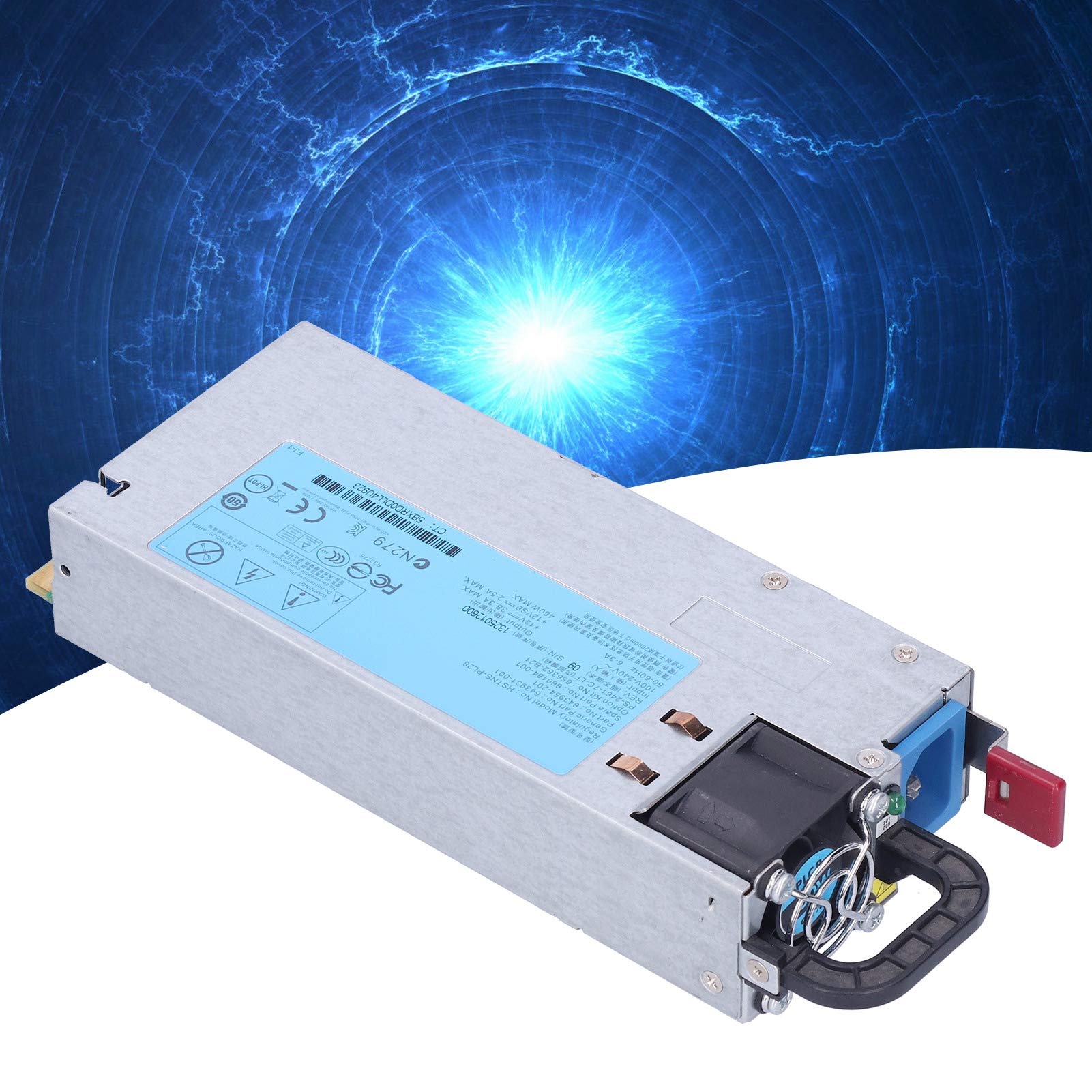 AMONIDA Alimentatore per Server G8 da 460 W Componenti di Fascia Alta Durevole Facile da Usare per DL360E G8 DL385P Acciaio Inossidabile