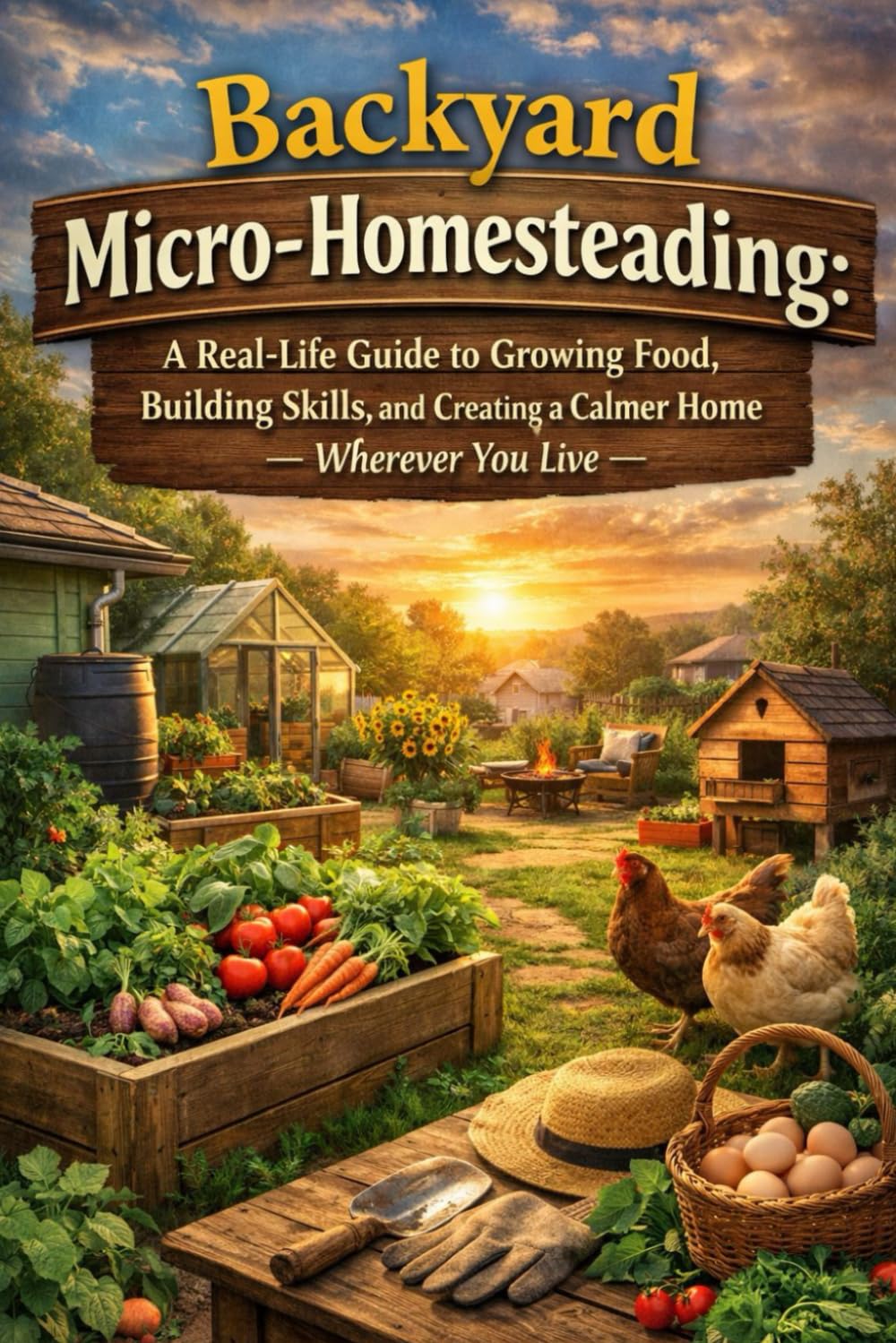 Backyard Micro-Homesteading: A Gentle, Real-Life Guide to Growing Food, Building Skills, and Creating a Calmer Home — Wherever You Live