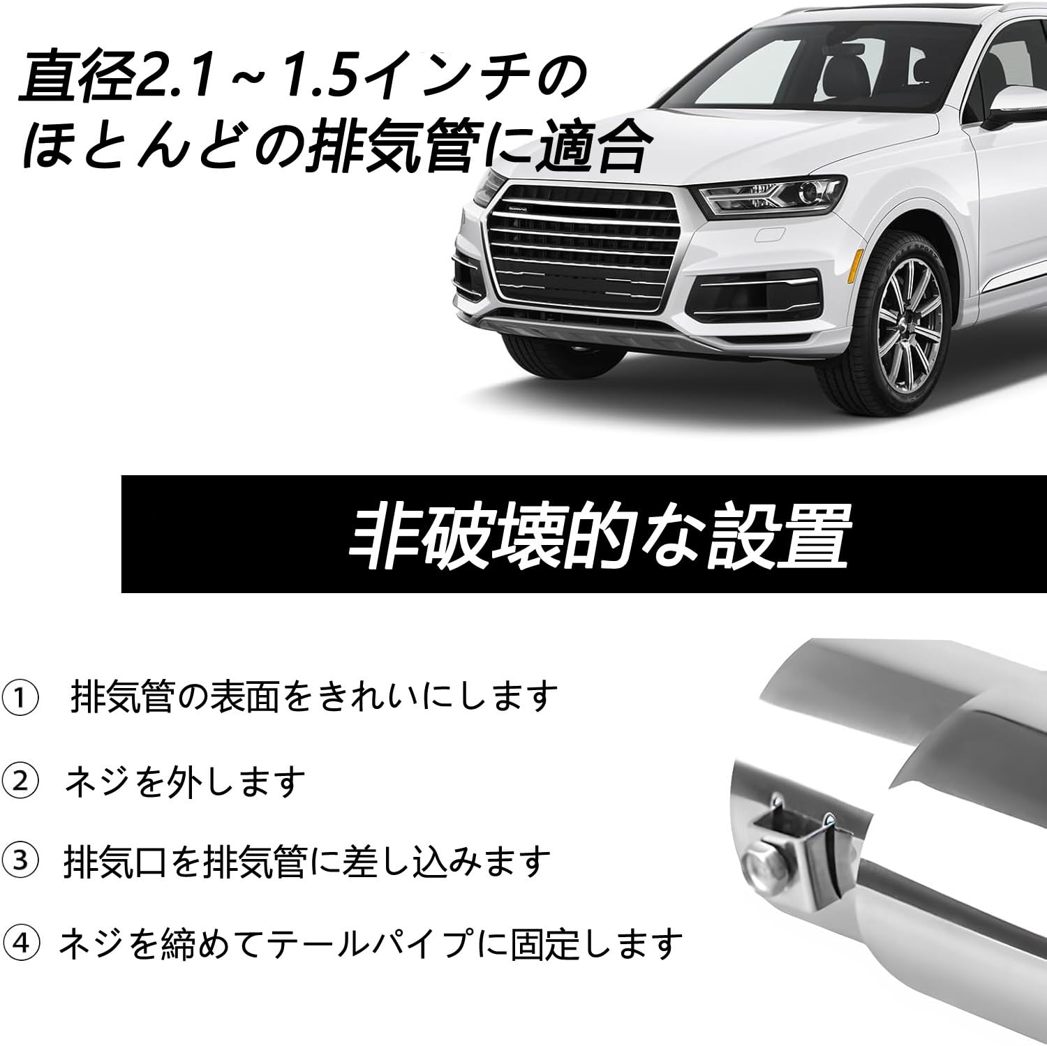 H81W ekワゴン メッキユーロテール H81W ekワゴン メッキユーロテール