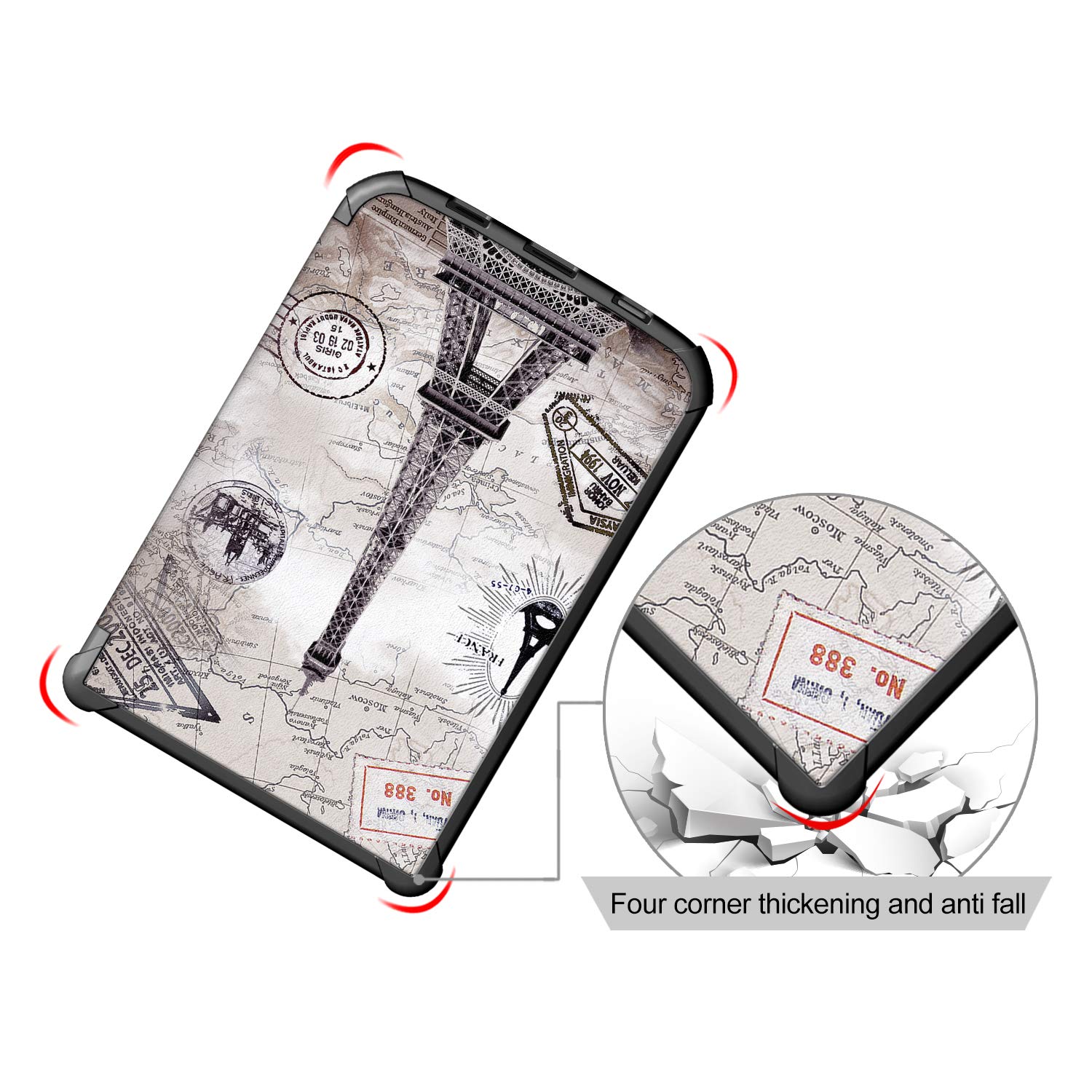 Etui pour Vivlio Touch Lux 5 Touch Lux 4 Touch HD Rosace avec Support