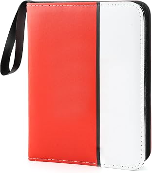 Collectible Trading Card Binder, 400 Pockets Card Holder with 50 Removable Sleeves, Portable Collection Binder Album Book Case Storage, Zipper Card Protective Sleeves for TCG, Sports Card