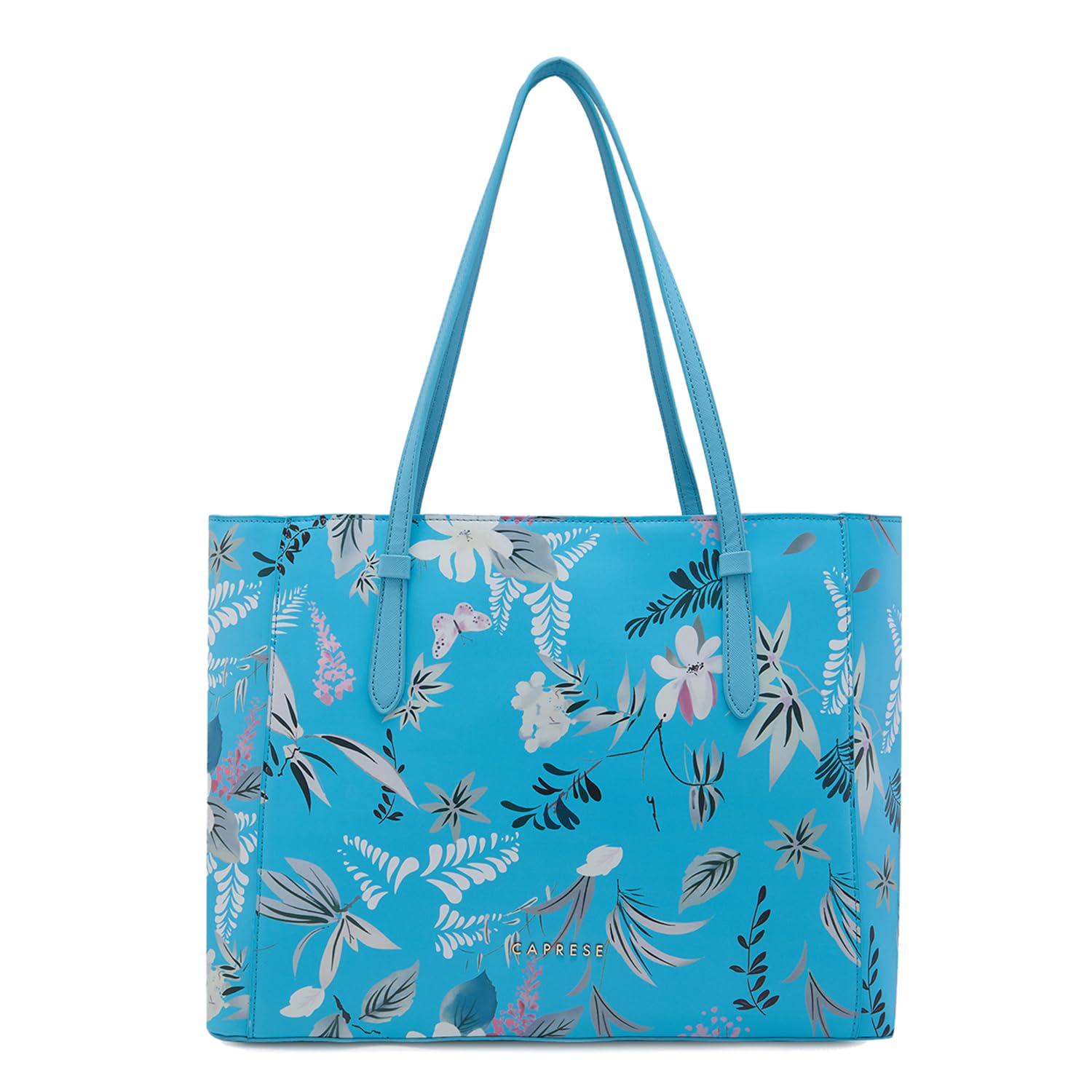 Caprese GEMMA FLORAL PRINTED BLUE FAUX LEATHER LARGE TOTE HANDBAG (B0D2DVBL3J) Amazon Price History, Amazon Price Tracker