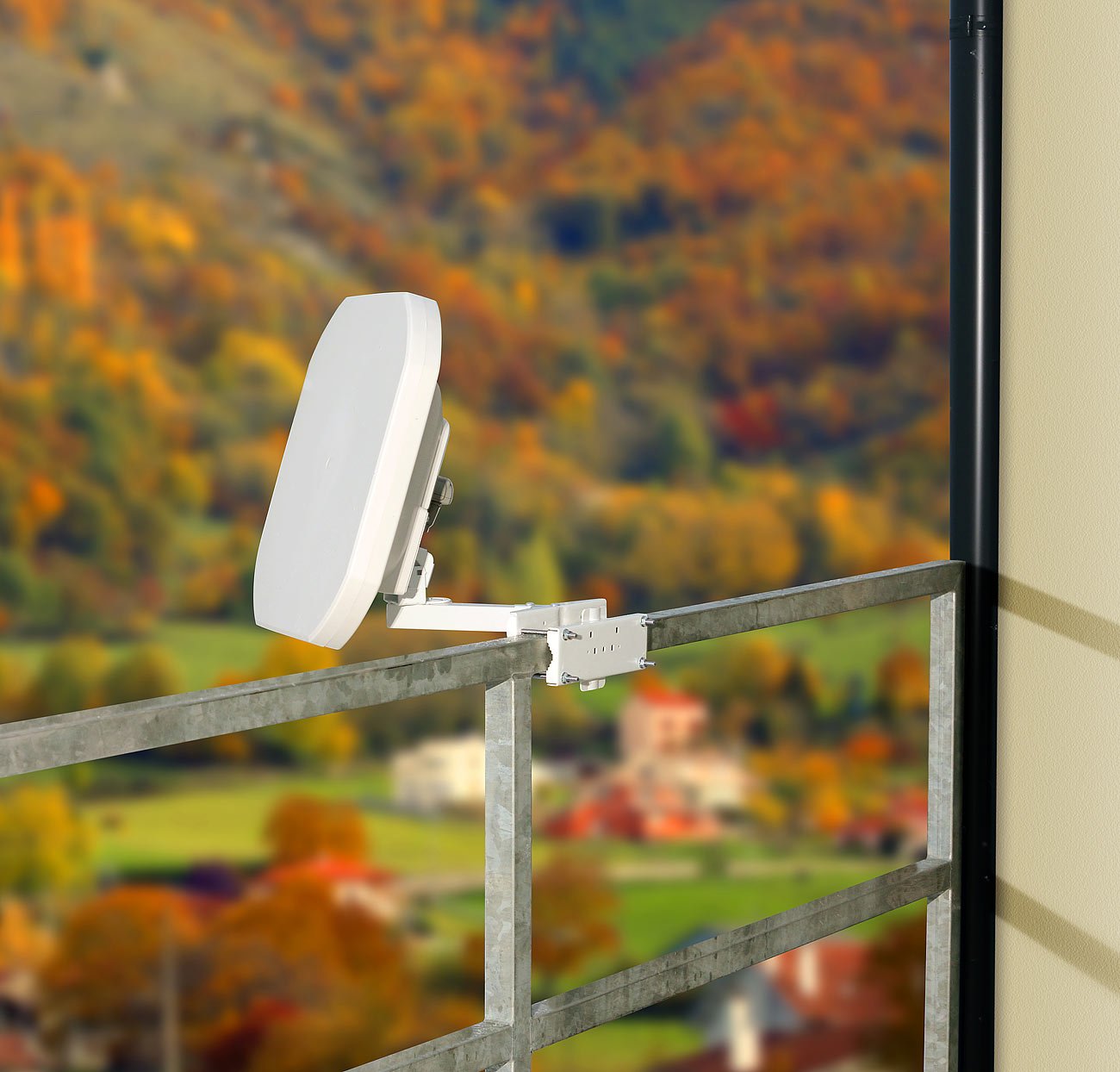 Antenna parabolica: Antenna satellitare piatta FA-265.SAT con digital twin LNB (Piccoli Antenna parabolica)