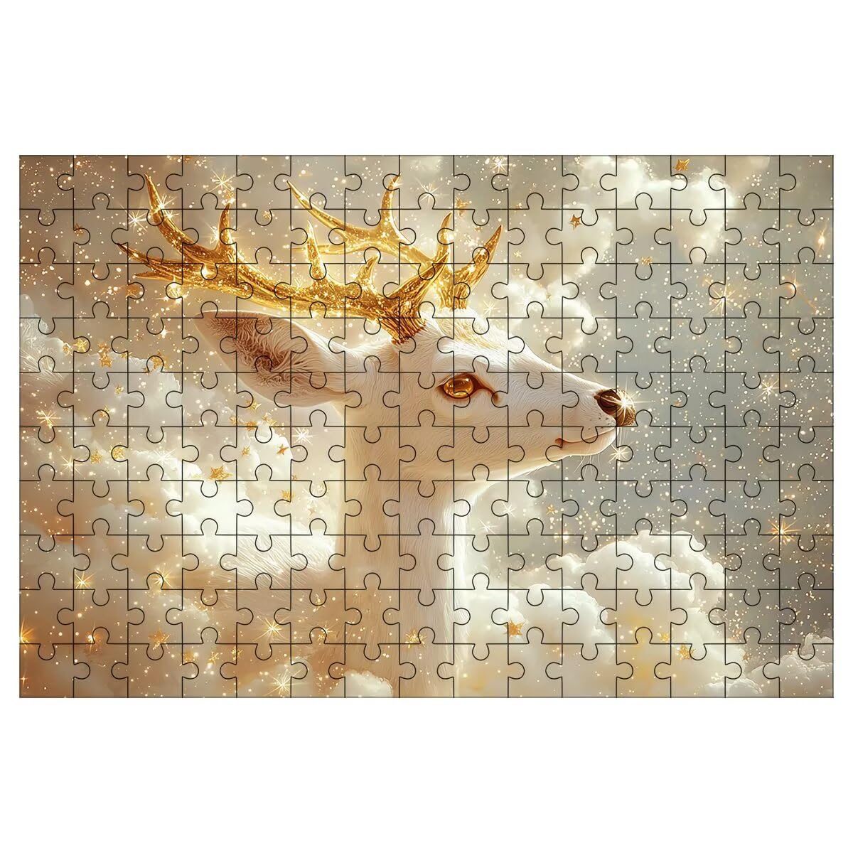 Puzzle 1500 sztuk zwierząt, drewniane puzzle dla dorosłych jeleń, 87 x 57
