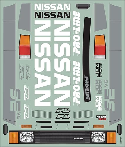 Miniatura 8 de Pro-line Racing 110 1987 Nissan Hardbody D21 transparente cuerpo 12.3" 12.323in WB Crawlers PRO360800 carrocería de automóvilcamión, alas y