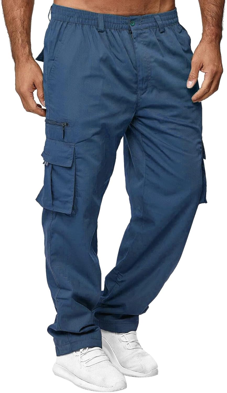 MJGkhiy Pantaloni Cargo Uomo Pantaloni da Lavoro con Tasche Laterali Pantalone  Uomo Lunghi Casual Sport Pantalone Tasconato Multitasche Elastica Street  Pantalonis Tattici Militari Cargo Pants 2025 : Amazon.it: Moda