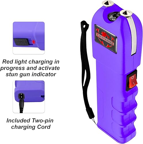 Miniatura 9 de FIGHTSENSE Kit de autodefensa con espray de pimienta y pistola paralizante resistente para hombres y mujeres, carga intolerable de 1.60 C, linterna