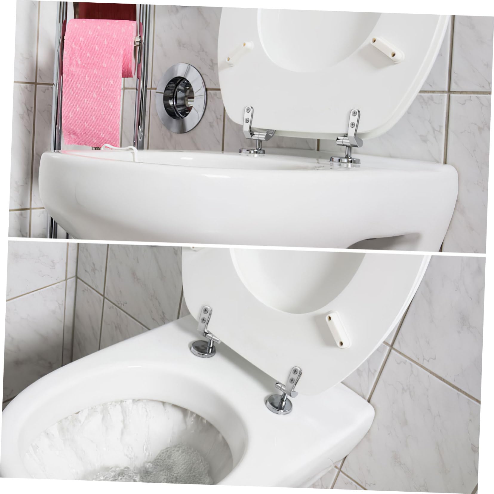 Cerniera Fissaggio Per Wc Cerniere Per Sedile Wc in Robusta Resistente e Sicuro Lungo Facile Da Installare