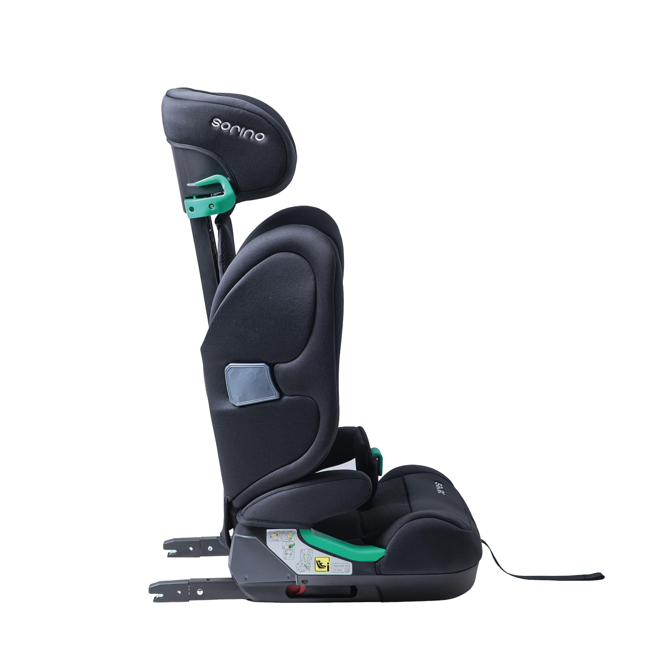 FOTELIK SAMOCHODOWY SORINO CERES ISOFIX I-SIZE 15-36KG 100-150 CM BLACK