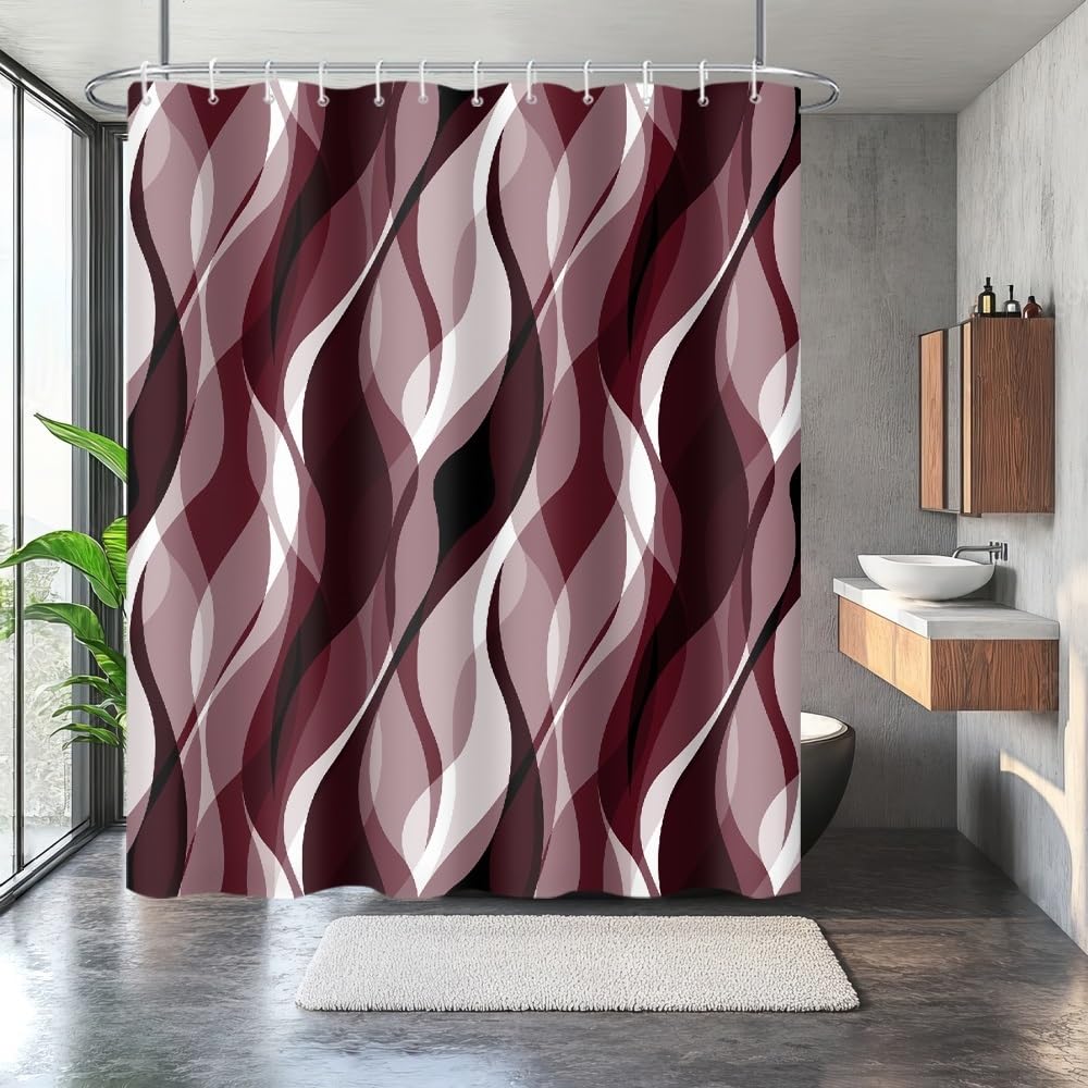Uiiooazy Red Shower Curtain - Image 3