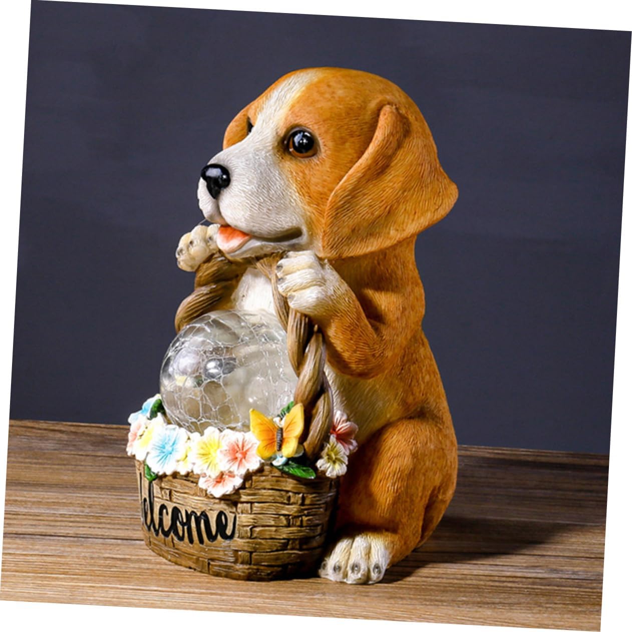 Outdoor Solar Basket Decor – Waterproof Garden Ornament Night Glow Feature for Lawn and Patio – Chic Home Adornment and Cute Yard Decoration