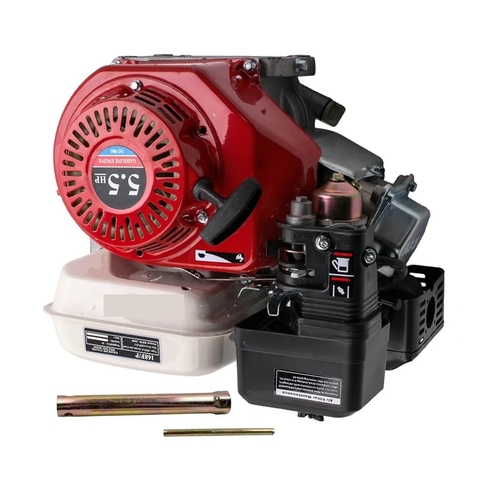 Motor De Gasolina 68x45 Mm, 4 Tiempos, 5, CV, 160 CC, Arranque Manual, 168F, 4T Rendimiento Potente