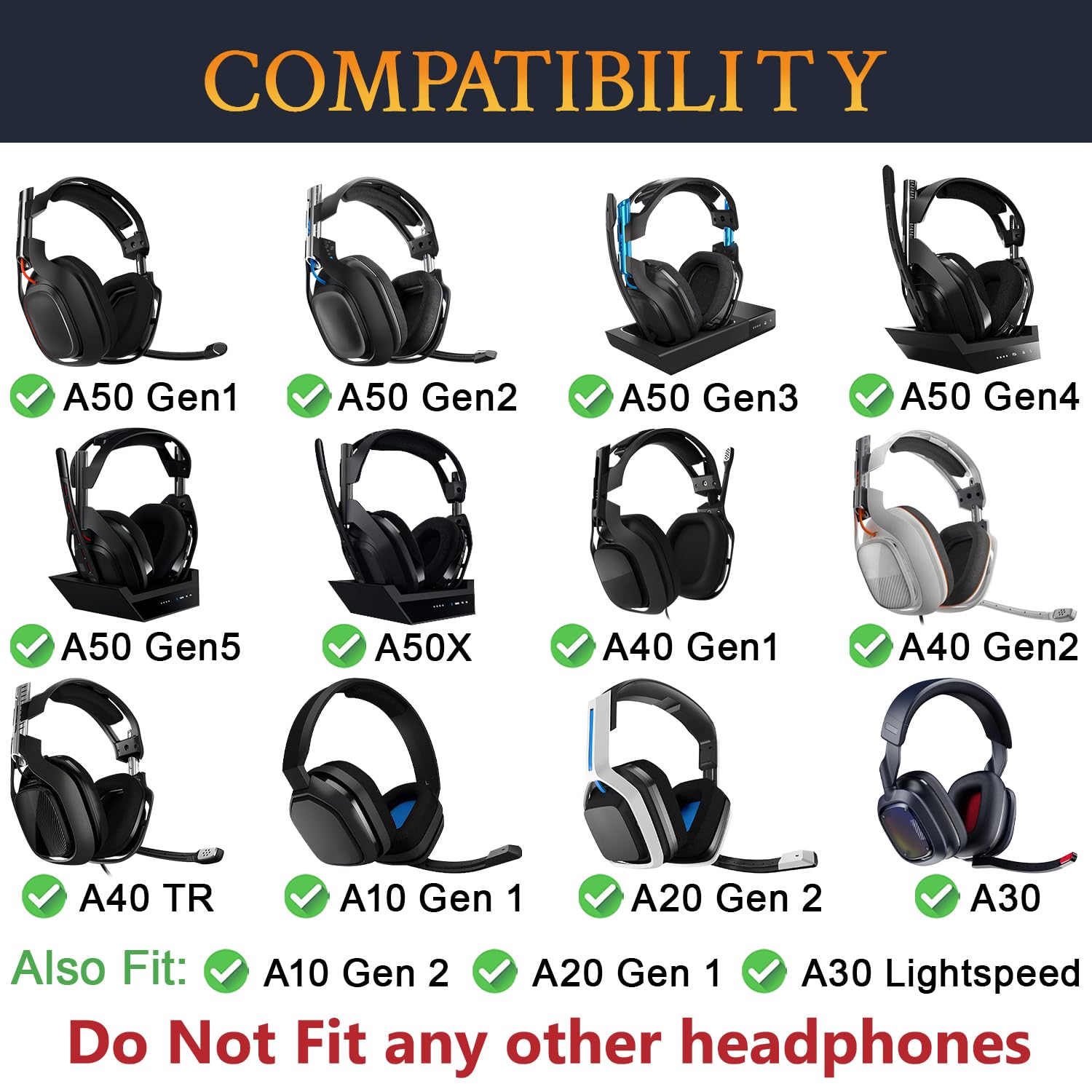 SOULWIT 4Pcs Microphone Cover for Astro A10 Gen 1/2, A20 Gen 1/2, A30/A30 Lightspeed, A40 Gen 1/2/TR, A50 Gen 1/2/3/4/5/X Headphones, Protective Mic Foam Cover Pop Filter Windscreen - Black