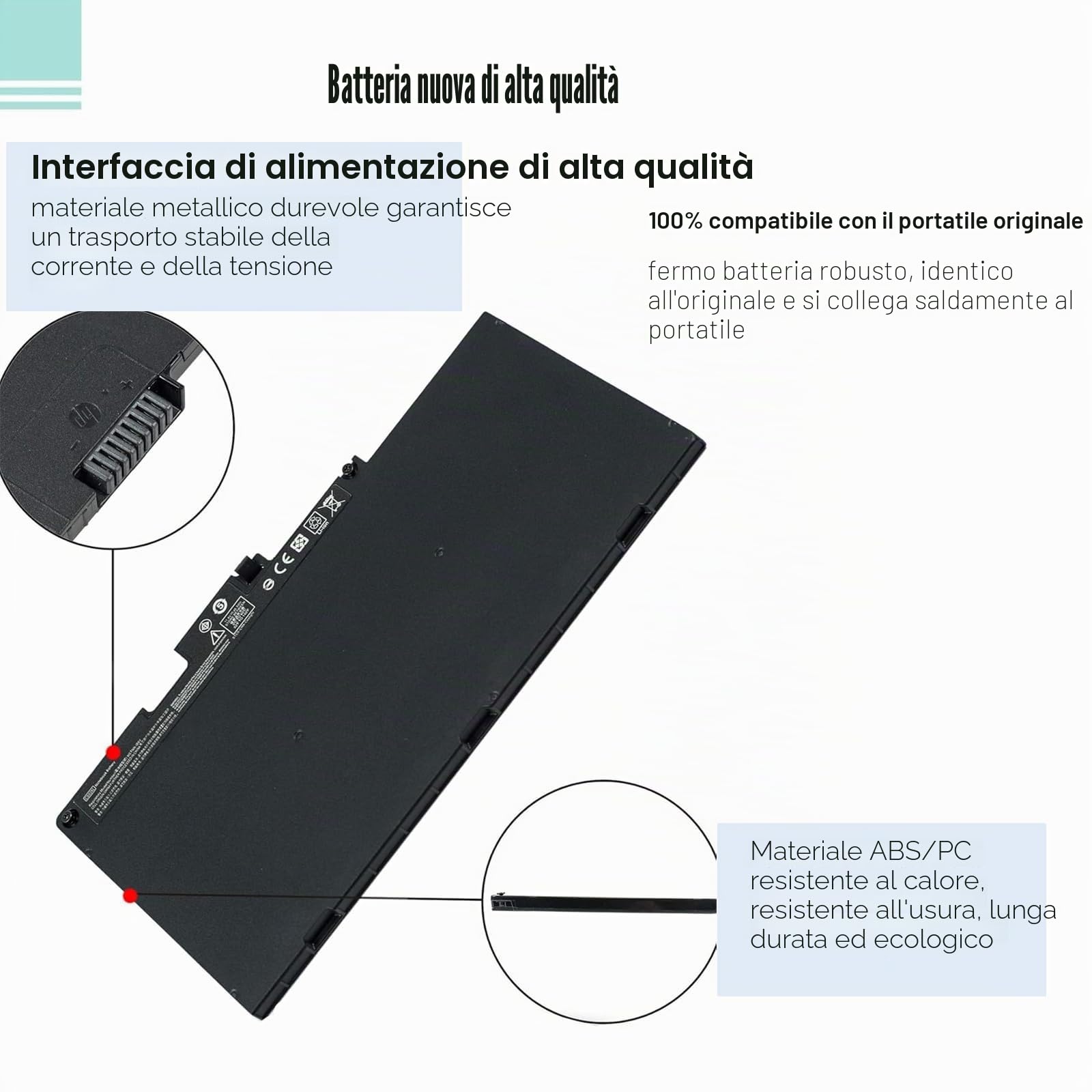 CS03XL CSO3xl Batteria per Laptop HP EliteBook 745 755 840 850 G3 G4 848 G3, ZBook 15u G3 G4 Mobile Workstation, mt42 mt43 Mobile Thin Client, CS03046XLG3/G4 CS03 11.4V/46Wh