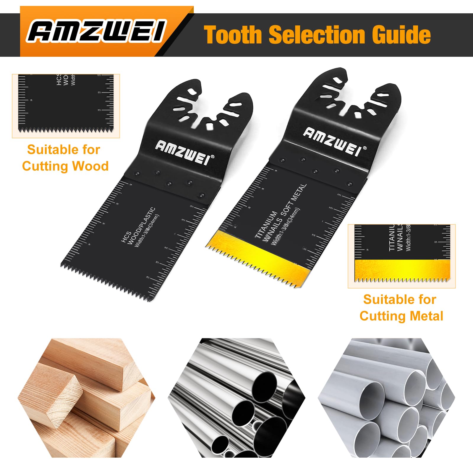 100PCS Multi Tool Blades & Accessories Set - Image 4