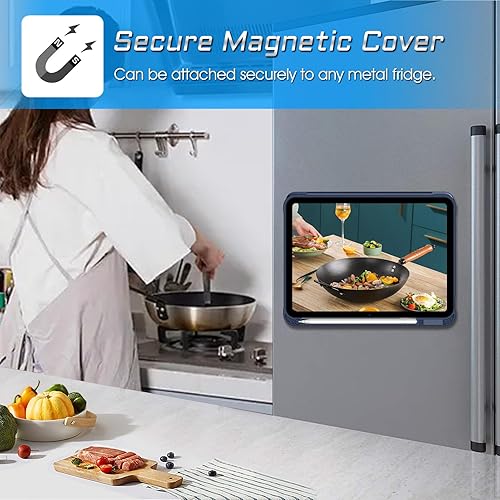 Miniatura 5 de Fintie Funda magnética con soporte para iPad de 10.9 pulgadas (versión 2022), múltiples ángulos, a prueba de golpes, funda de TPU suave con soporte