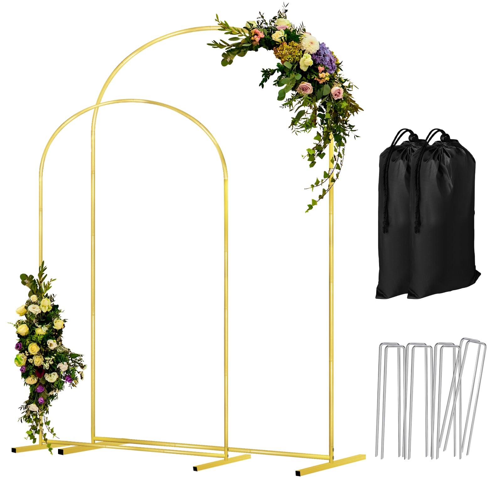 COLRASN Arch Backdrops 2PCS