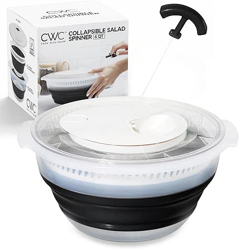 COOK WITH COLOR Collapsible Salad Spinner - 4 QT Space