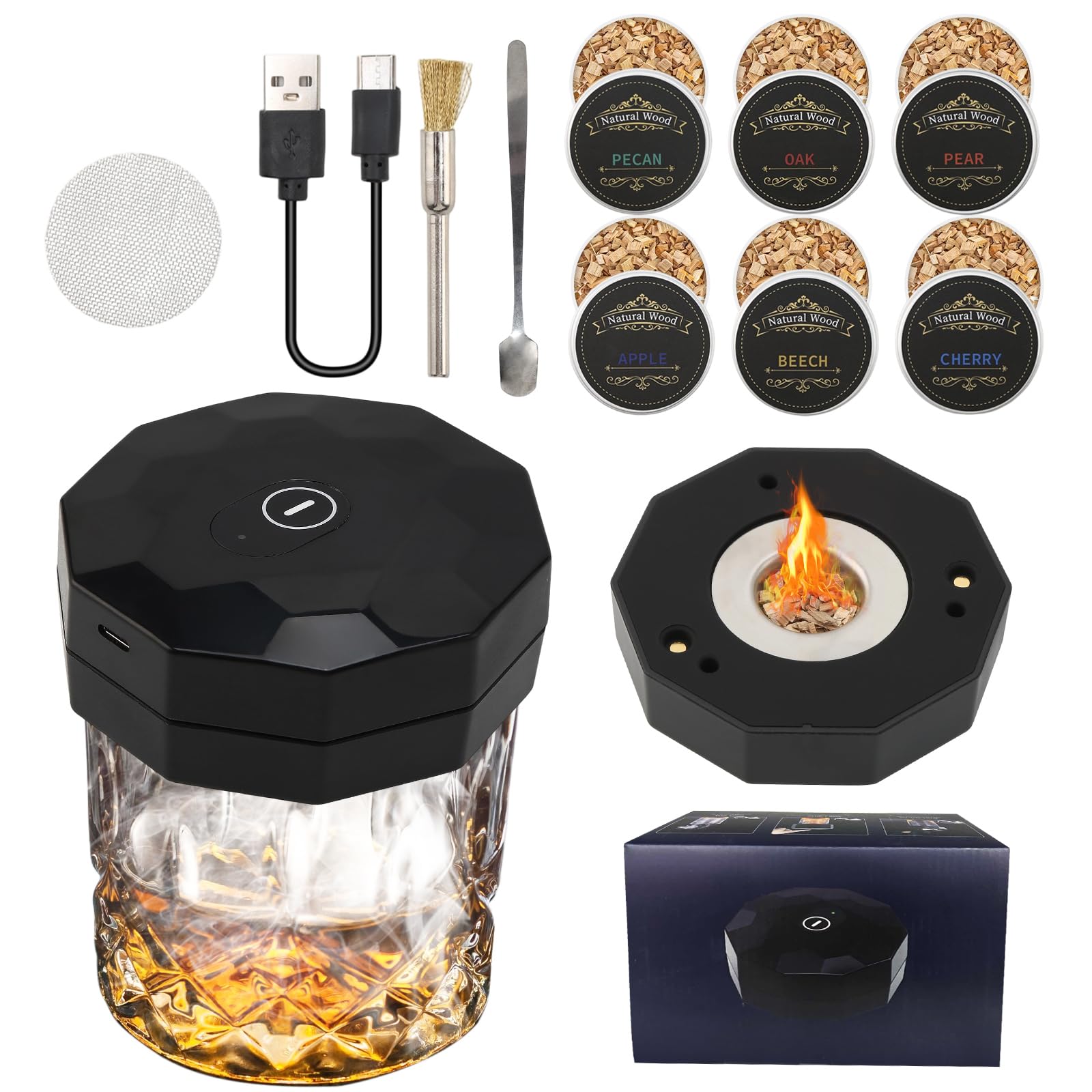 Kit De Fumoir à Whisky électrique Avec Torche–6 Cote DIvoire