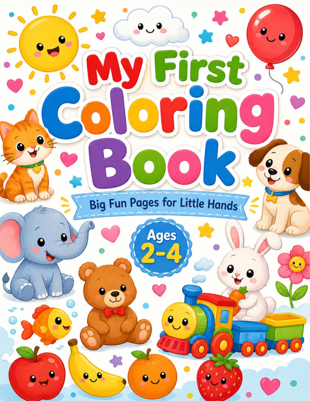 My First Coloring Book: Tiny Hands, Big Art